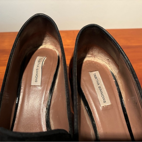 Tabitha Simmons Modist block heels in black patent with suede accents - Picture 5 of 11